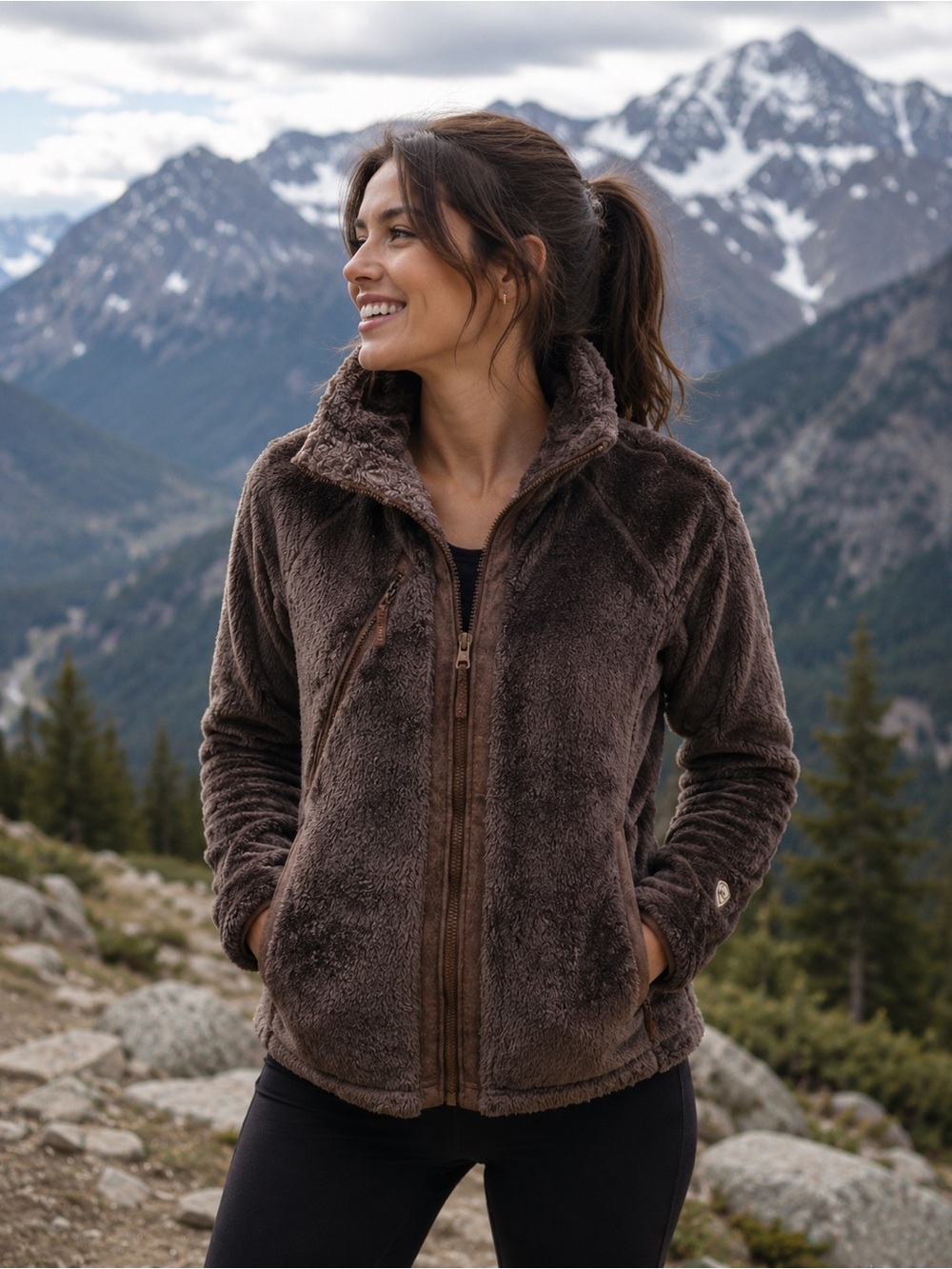 KUHL Women’s Italian Fleece Flight Jacket in Breen Sz XS